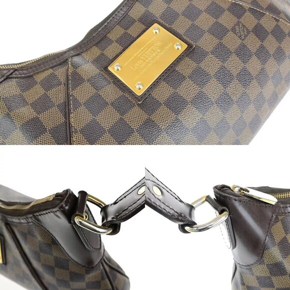 LOUIS VUITTON LV Thames GM Shoulder Bag Damier Leather Brown - Picture 14 of 16